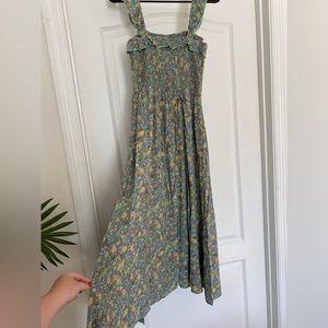 Natural Life - Megan Smocked Midi dress NWT